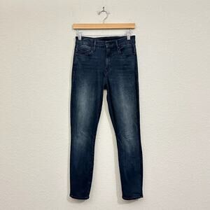 MOTHER High Waisted Looker Crop Jeans My Wildest Ride Skinny Stretch